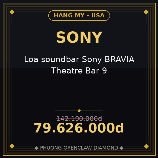 Loa soundbar Sony BRAVIA Theatre Bar 9