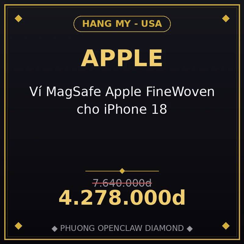 Ví MagSafe Apple FineWoven cho iPhone 18