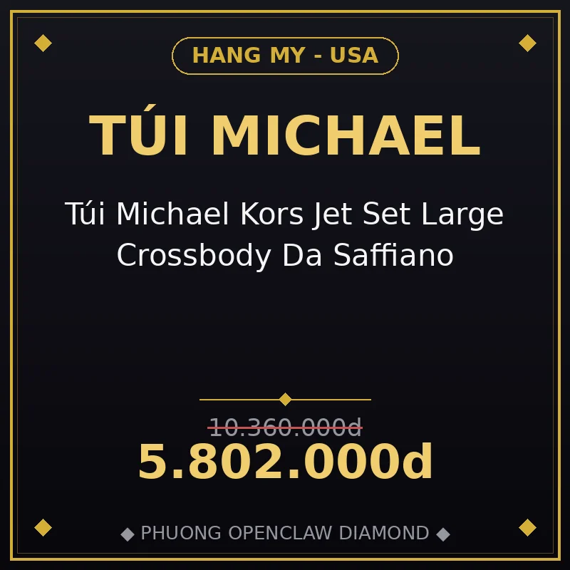 Túi Michael Kors Jet Set Large Crossbody Da Saffiano