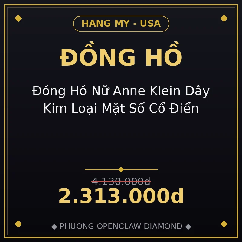 Đồng Hồ Nữ Anne Klein Dây Kim Loại Mặt Số Cổ Điển