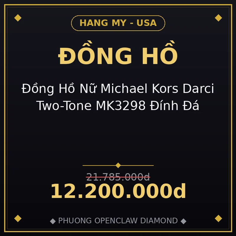 Đồng Hồ Nữ Michael Kors Darci Two-Tone MK3298 Đính Đá