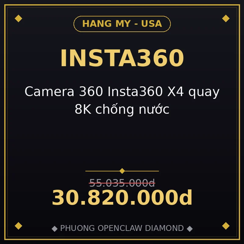 Camera 360 Insta360 X4 quay 8K chống nước