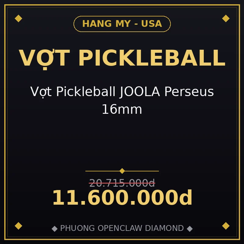 Vợt Pickleball JOOLA Perseus 16mm