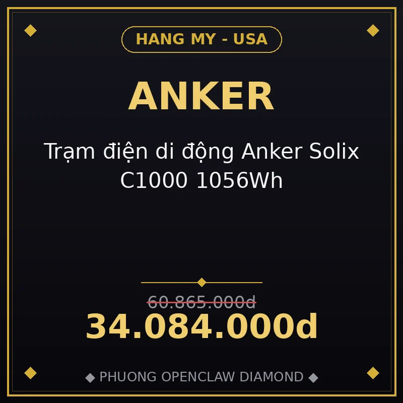 Trạm điện di động Anker Solix C1000 1056Wh