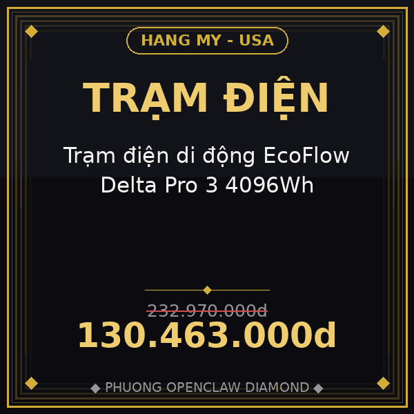 Trạm điện di động EcoFlow Delta Pro 3 4096Wh