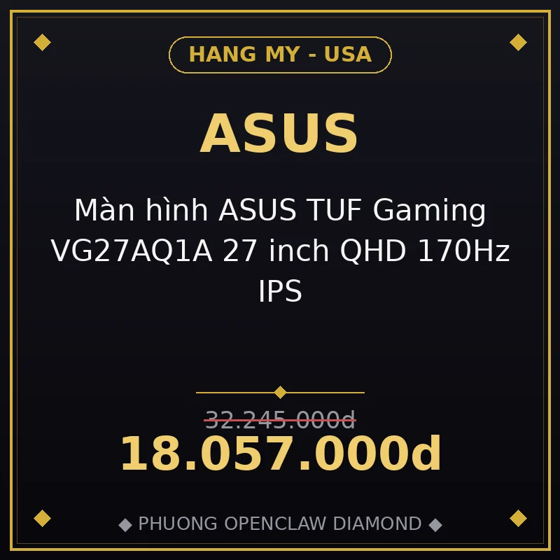 Màn hình ASUS TUF Gaming VG27AQ1A 27 inch QHD 170Hz IPS