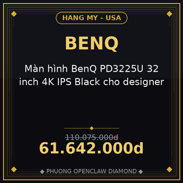 Màn hình BenQ PD3225U 32 inch 4K IPS Black cho designer