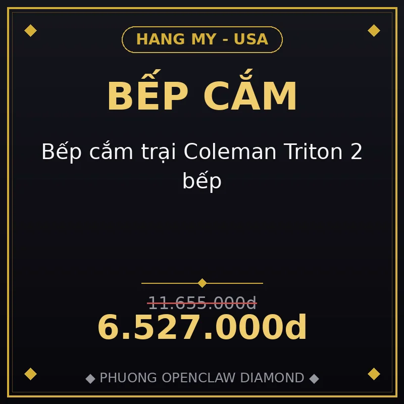 Bếp cắm trại Coleman Triton 2 bếp