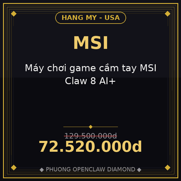 Máy chơi game cầm tay MSI Claw 8 AI+