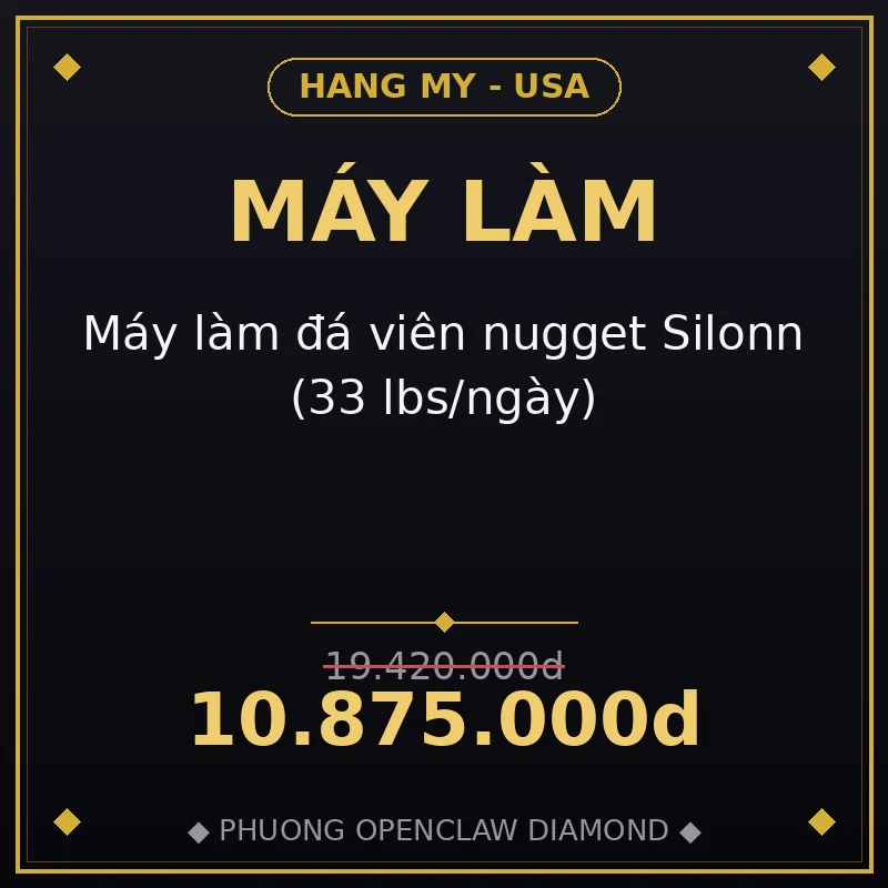 Máy làm đá viên nugget Silonn (33 lbs/ngày)