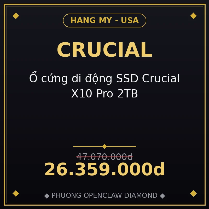 Ổ cứng di động SSD Crucial X10 Pro 2TB