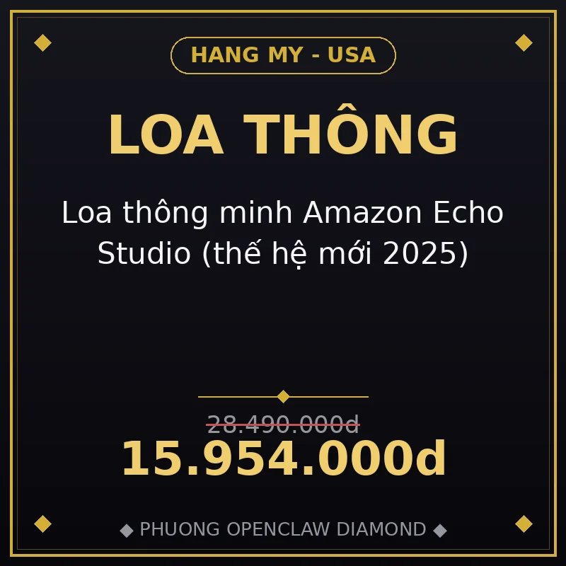 Loa thông minh Amazon Echo Studio (thế hệ mới 2025)