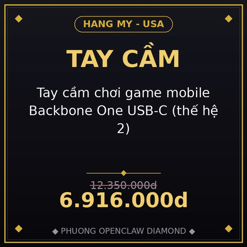 Tay cầm chơi game mobile Backbone One USB-C (thế hệ 2)