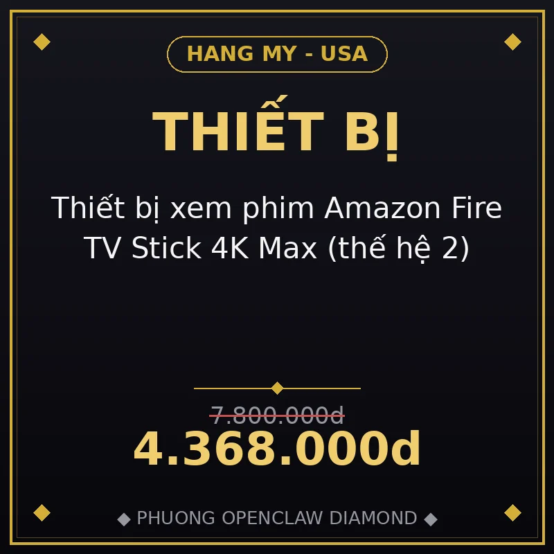 Thiết bị xem phim Amazon Fire TV Stick 4K Max (thế hệ 2)