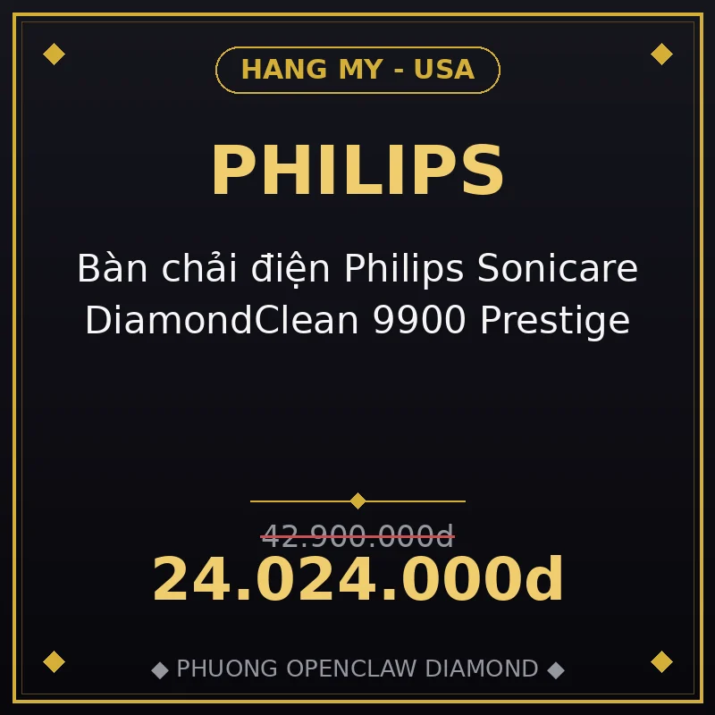 Bàn chải điện Philips Sonicare DiamondClean 9900 Prestige