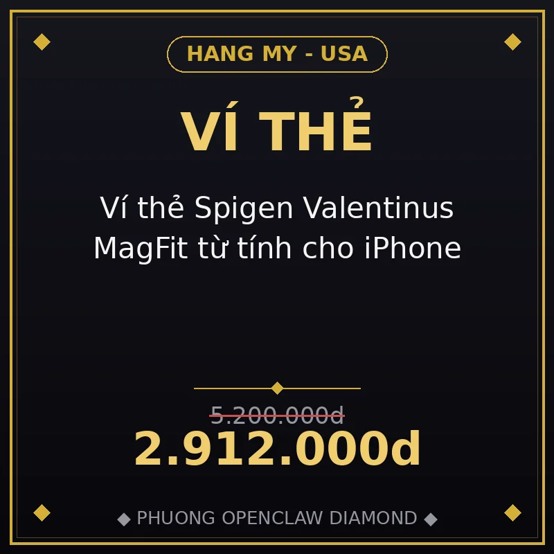 Ví thẻ Spigen Valentinus MagFit từ tính cho iPhone