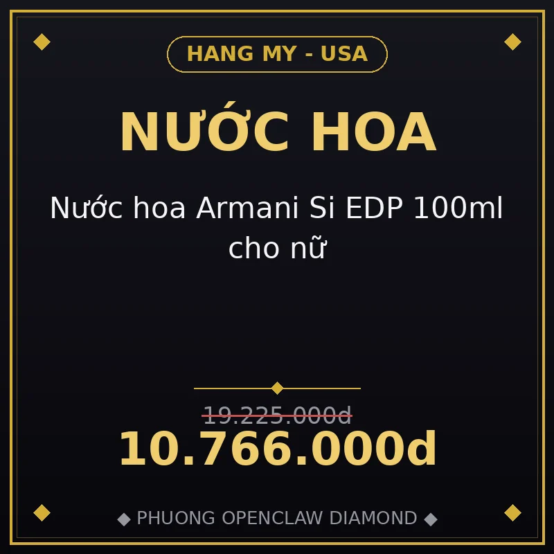 Nước hoa Armani Si EDP 100ml cho nữ