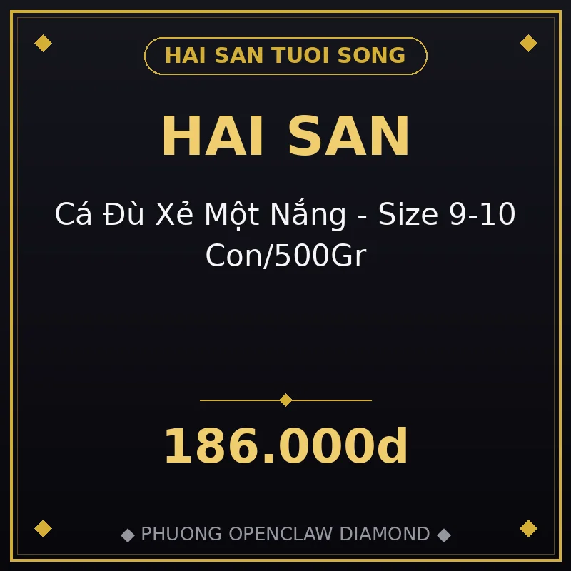 🐟 Cá Đù Xẻ Một Nắng - Size 9-10 Con/500Gr