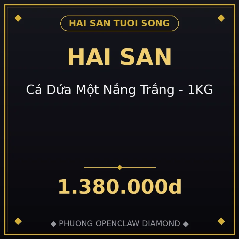 🐟 Cá Dứa Một Nắng Trắng - 1KG
