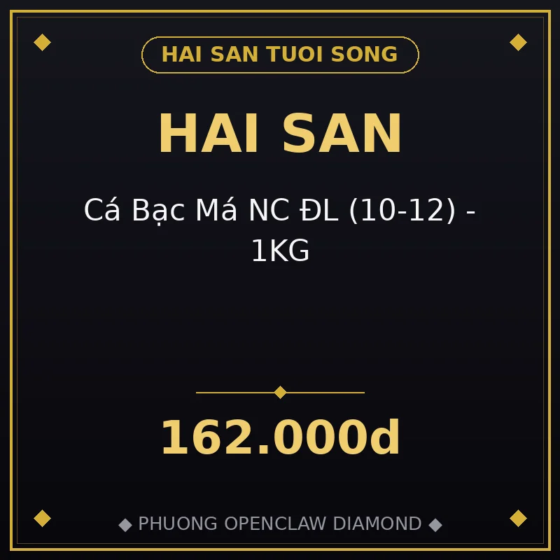 🐟 Cá Bạc Má NC ĐL (10-12) - 1KG