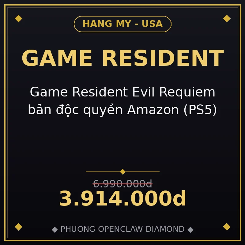 Game Resident Evil Requiem bản độc quyền Amazon (PS5)