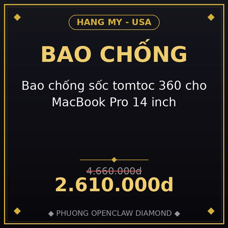Bao chống sốc tomtoc 360 cho MacBook Pro 14 inch