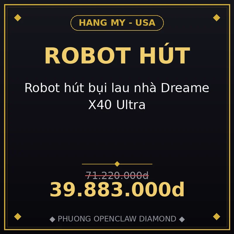 Robot hút bụi lau nhà Dreame X40 Ultra