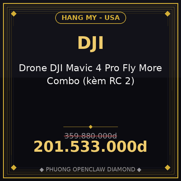 Drone DJI Mavic 4 Pro Fly More Combo (kèm RC 2)