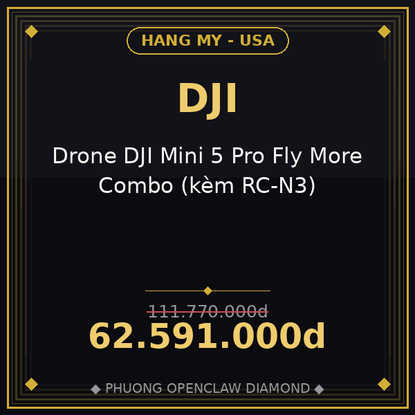 Drone DJI Mini 5 Pro Fly More Combo (kèm RC-N3)