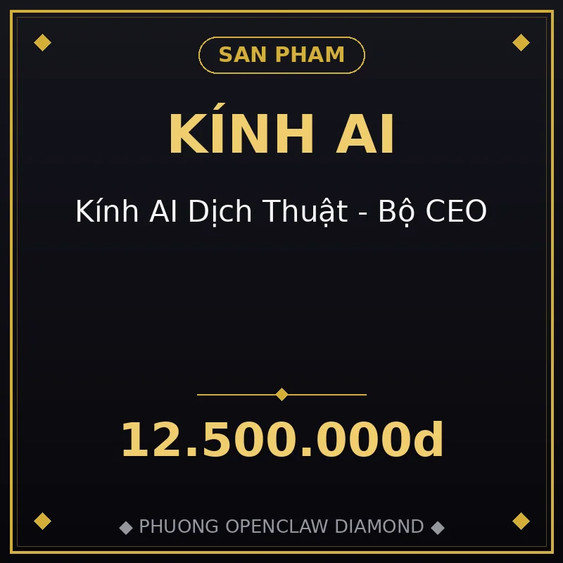 Kính AI Dịch Thuật - Bộ CEO