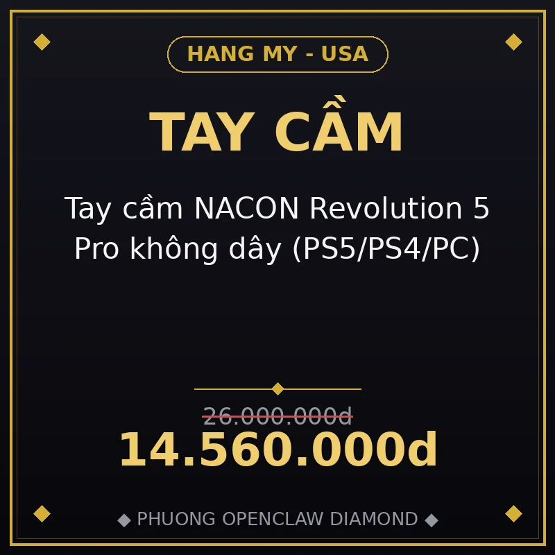 Tay cầm NACON Revolution 5 Pro không dây (PS5/PS4/PC)