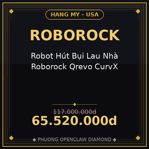 Robot Hút Bụi Lau Nhà Roborock Qrevo CurvX
