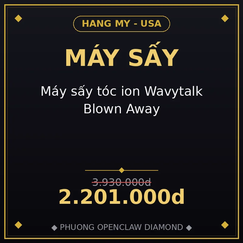 Máy sấy tóc ion Wavytalk Blown Away
