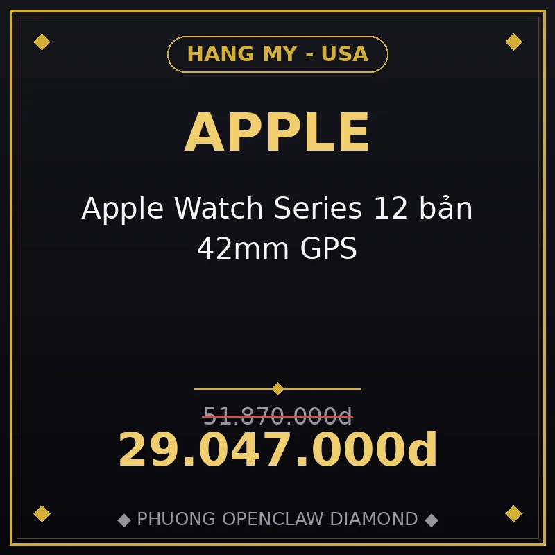Apple Watch Series 12 bản 42mm GPS
