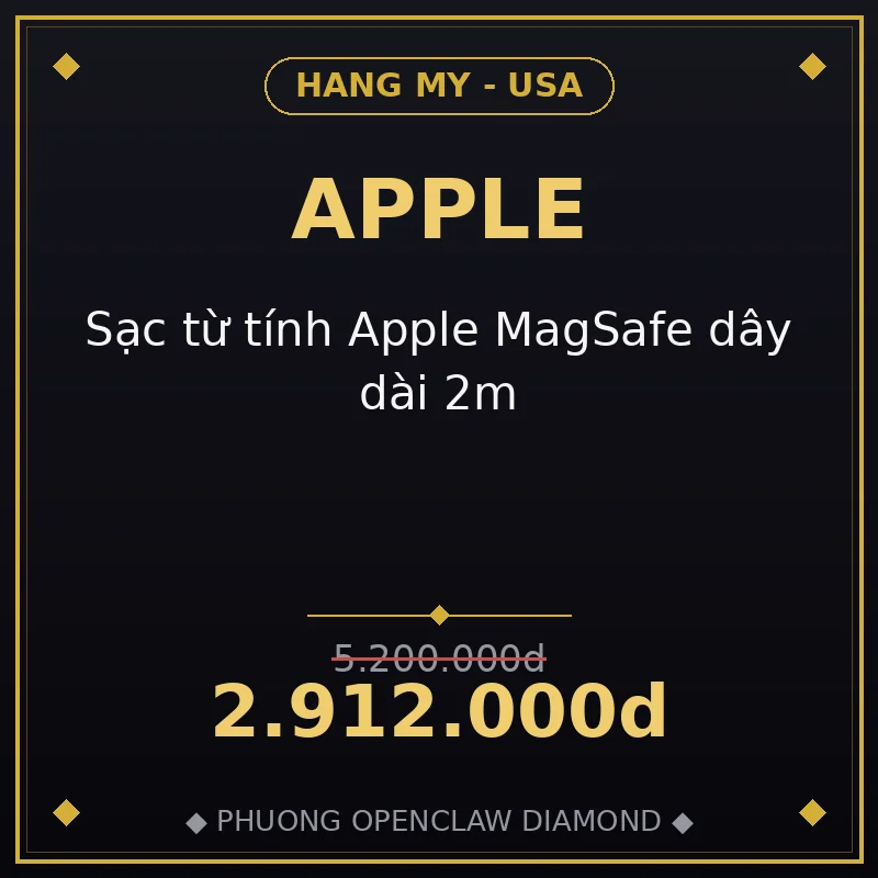Sạc từ tính Apple MagSafe dây dài 2m