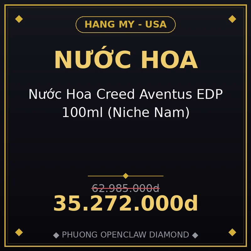 Nước Hoa Creed Aventus EDP 100ml (Niche Nam)