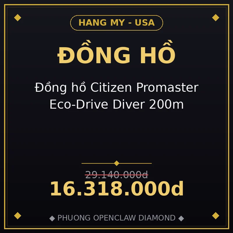 Đồng hồ Citizen Promaster Eco-Drive Diver 200m