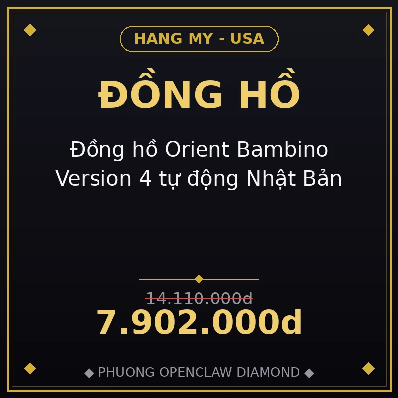 Đồng hồ Orient Bambino Version 4 tự động Nhật Bản