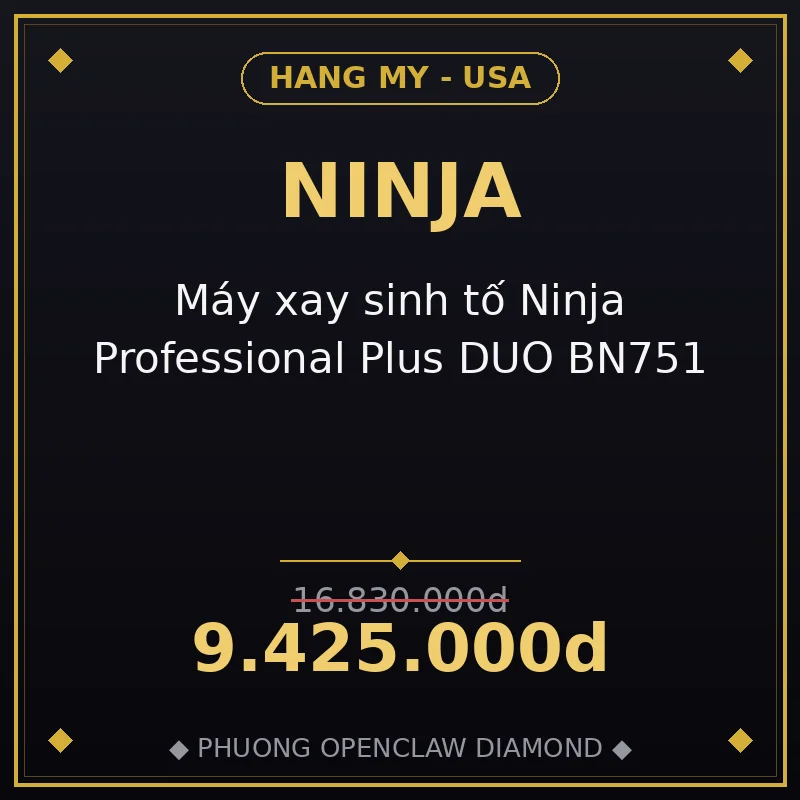 Máy xay sinh tố Ninja Professional Plus DUO BN751