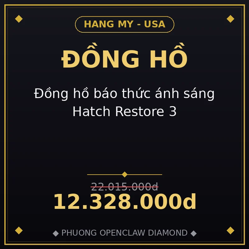 Đồng hồ báo thức ánh sáng Hatch Restore 3