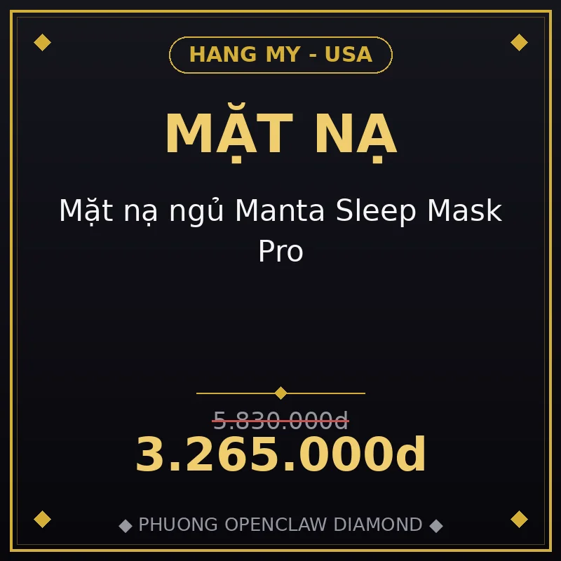 Mặt nạ ngủ Manta Sleep Mask Pro