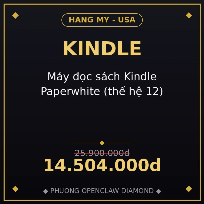 Máy đọc sách Kindle Paperwhite (thế hệ 12)