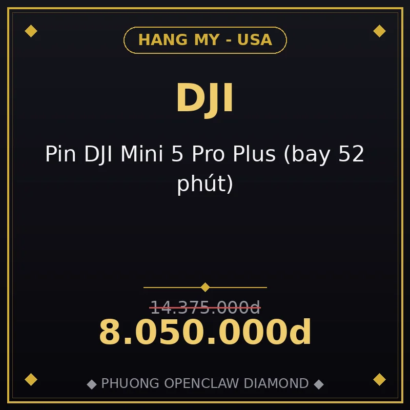 Pin DJI Mini 5 Pro Plus (bay 52 phút)