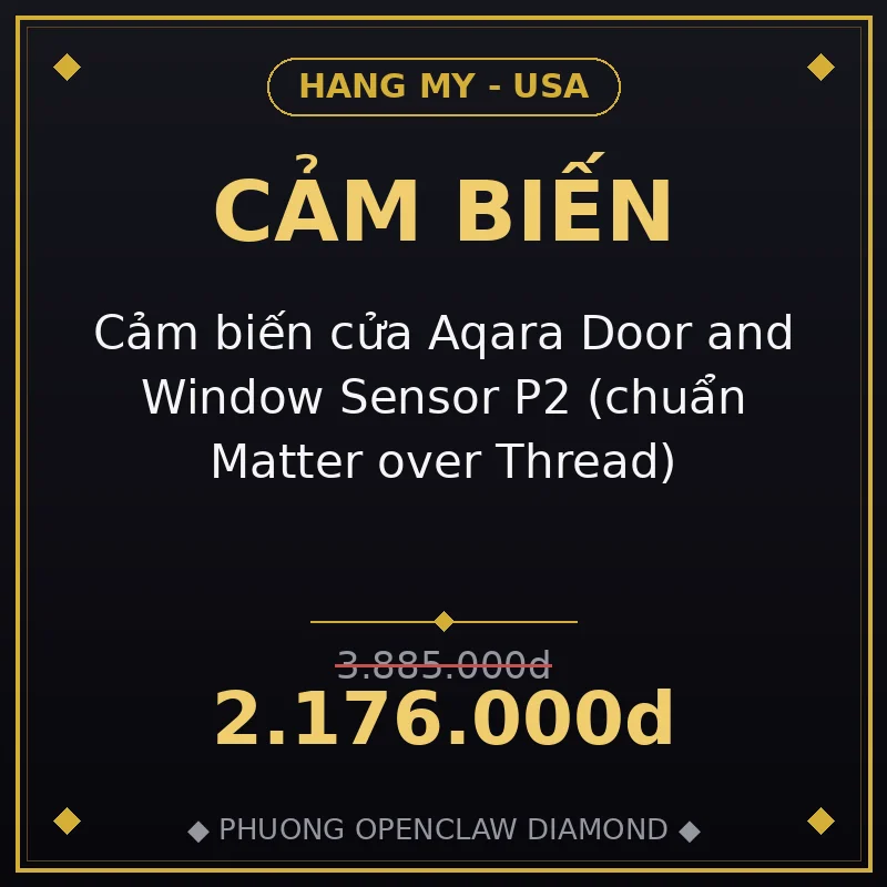 Cảm biến cửa Aqara Door and Window Sensor P2 (chuẩn Matter over Thread)
