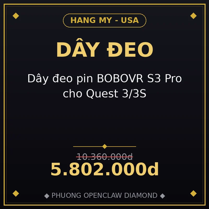 Dây đeo pin BOBOVR S3 Pro cho Quest 3/3S