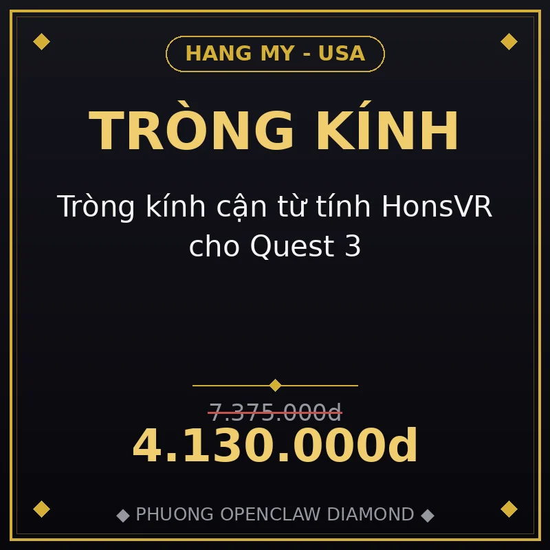Tròng kính cận từ tính HonsVR cho Quest 3