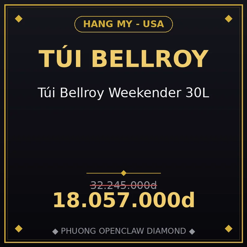 Túi Bellroy Weekender 30L