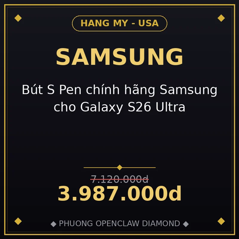 Bút S Pen chính hãng Samsung cho Galaxy S26 Ultra