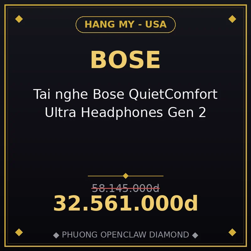 Tai nghe Bose QuietComfort Ultra Headphones Gen 2