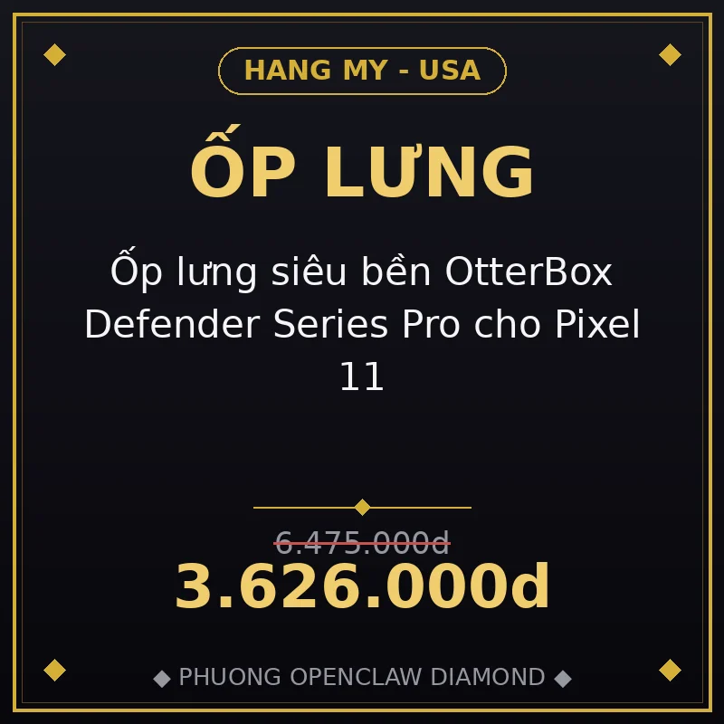 Ốp lưng siêu bền OtterBox Defender Series Pro cho Pixel 11